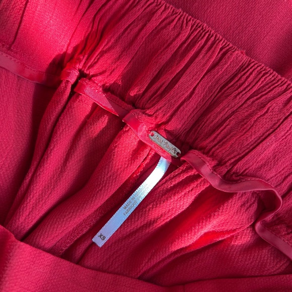 Free People Red Cropped Matching Set - Picture 4 of 4